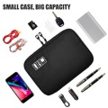 Portable Travel zipper USB Cable Bag Organizer black Nylon Phone Charger Case For Electronic Accessories hard drive Storage bags