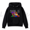 Game Among Us Children Harajuku Hoodie Boys Girls Kawaii Winter Warm Sweatshirt Impostor Graphic Hoody Kids Anime Clothing