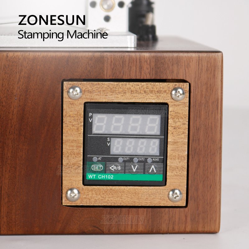 ZONESUN Light-type Digital PVC Card Book Leather Paper Wood Custom Logo Embossing Hot Foil Stamping Machine Heat Press Machine
