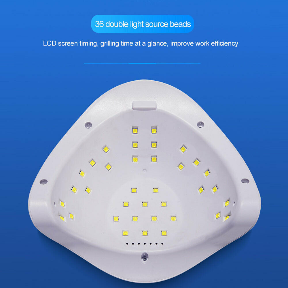 UV LED Nail Lamp with 36 Pcs Leds Curing Gel Varnish Polish Drying Lamp 30s/60s/90s Auto Sensor Nail Dryer Manicure Tools