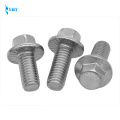 GB5787 M5 M6 M8 M10 304 Stainless steel A2-70 SUS304 Bolts with bolts for outer six angles flanged bolts 16 20 25 30 35 40 mm