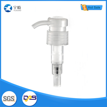 Silver Casing Plastic Lotion Pump with Transparent Body