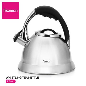 FISSMAN 2.6L Whistling Kettle Coffee Tea Pot Stovetop Induction Stainless Steel Water kettle
