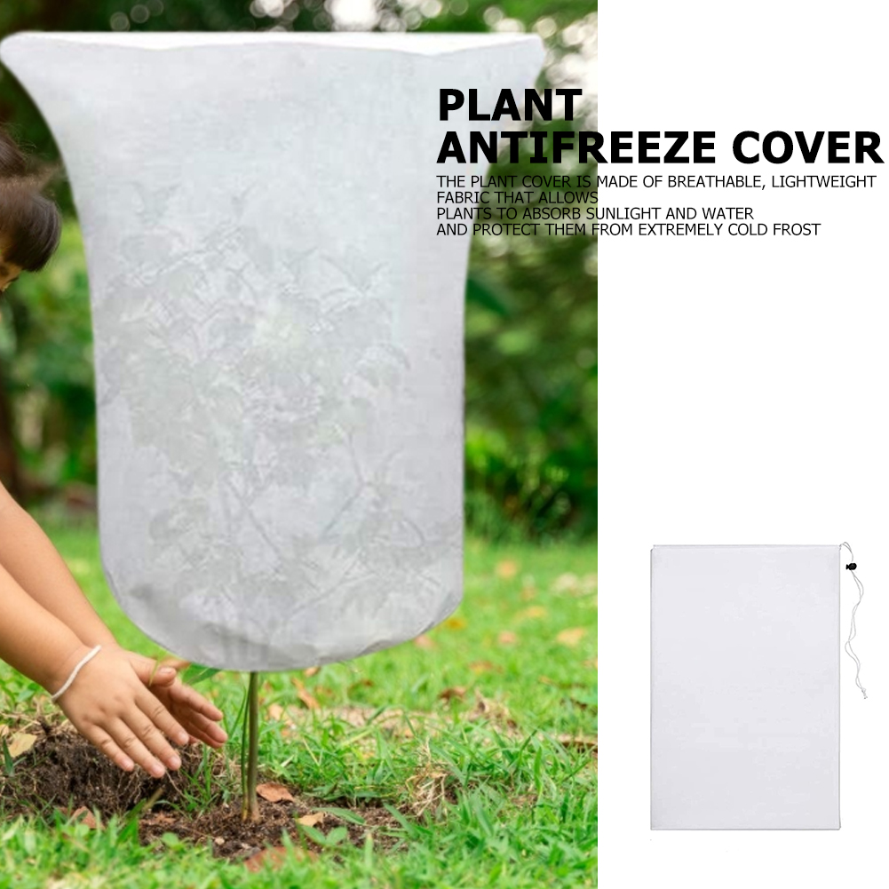 Winter Plant Protection Cover Non-woven Fabric Vegetation Antifreeze Snow Cover Cold-Proof Greenhouse Garden Plant Bag