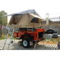 Small 4.1m camper caravan travel trailer Fold & Rear Sliding Camper Trailer&Caravan with Inflatable or tent pole annex