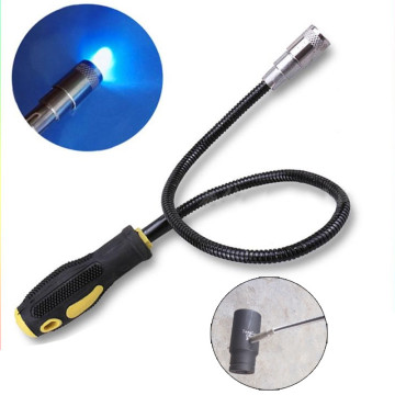 57cm Flexible Magnetic Magnet Suck Rod Pick Up Tool LED Strong Magnet Universal Suck Rod Extendable Pickup Rod Stick