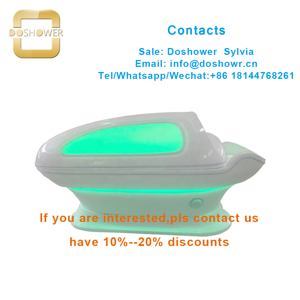 Modern spa furniture with water massage capsule for led light spa capsule