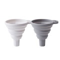 Creative Silicone Folding Funnel Retractable Household Liquid Sub-mini Funnel White Grey Funnel Kitchen Gadget