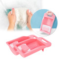 2PC Plastic Daily Laundry Washboard Non-slip Underwear Sock Mini Washboard Household Daily Wasbord Scrubboards