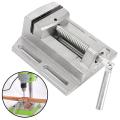 Mini Multifunctional Working Table Drill Press Machine Stent 2.5" Parallel Jaw Vice Drill Press Vise worktable Adjust