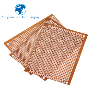 10pcs 7x9 7*9cm Single Side Prototype PCB Breadboard Universal Board Experimental Bakelite Copper Plate Circuirt Board Yellow