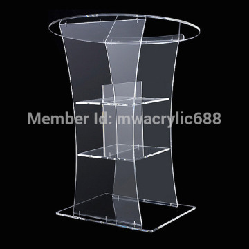 pulpit furniture Free Shipping Transparent Modern Design Cheap Clear Acrylic Lectern acrylic podiumt