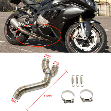 Motorcycle 60mm Exhaust middle pipe for BMW S1000RR S 1000 RR 1000RR 2009-2016 S1000R 2014-2016 HP4 link pipe exhaust