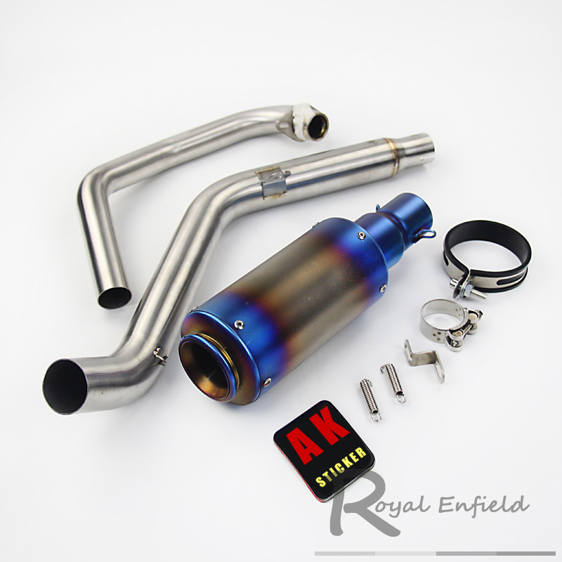 Cb190 Slip-On Motorcycle Exhaust Muffler Full Pipe Headers Elbow 51mm For CBF190R CB190R Motorbike Exhaust Pipe With DB Killer