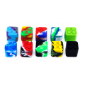 200pcs Silicone cube jars lego dab wax container dry herb square 11ml silicone weed jar bho vaporizer oil containers