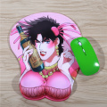 FFFAS JoJo Joseph Joestar 3D Wrist Rest Mouse Pad Mat Pink Jo Jo Bizarre Adventure Mousepad for Laptop PC