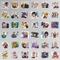 40Pcs JOJOs Bizzare Adventure Anime Stickers Bullet Journal Scrapbooking Notebook Stationery Stickers Kids Diary Journal Cartoon