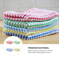 4pcs Kitchen Towel Cleaning Cloth Window Glass Car Floor Rags Bowl Dish Wiper Household Cotton Cleaning Cloth Random Color