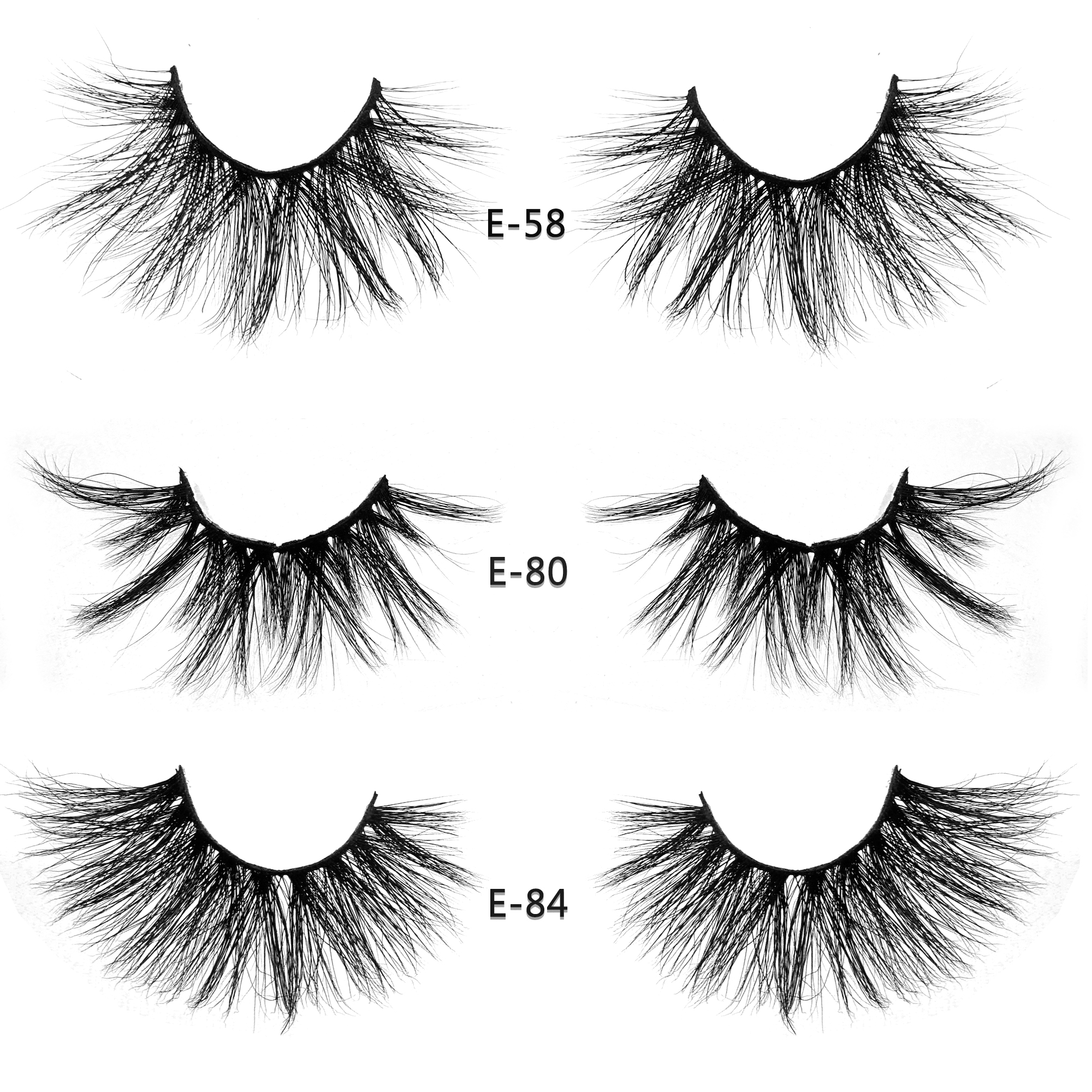 25mm Mink False Eyelashes 3D Lash Handmade Dramatic Curly Soft Lash Fluffy Natural Russian Long Lashes Extension Makeup Tool