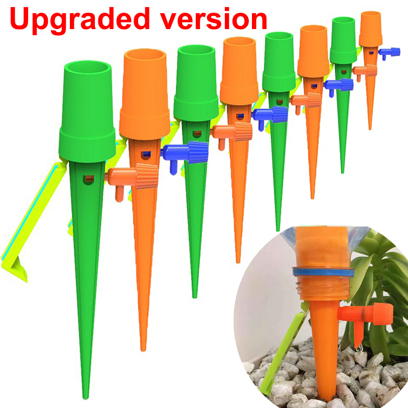 6/12/18PCS Auto Drip Irrigation Watering System Automatic Watering Spike for Plants Flower Indoor Household Waterer Bottle Drip