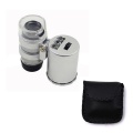 Mini 60X Microscope LED Jewelry Loupe UV Currency Detector Portable Magnifier Magnifying Eye Lens