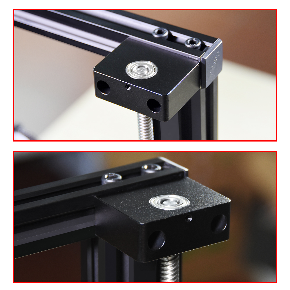3D Printer Parts Aluminum Z-Axis Leadscrew Top Mount For CR10 CR10S Ender3 Pro 3D Printer Z-Rod Bearing Holder