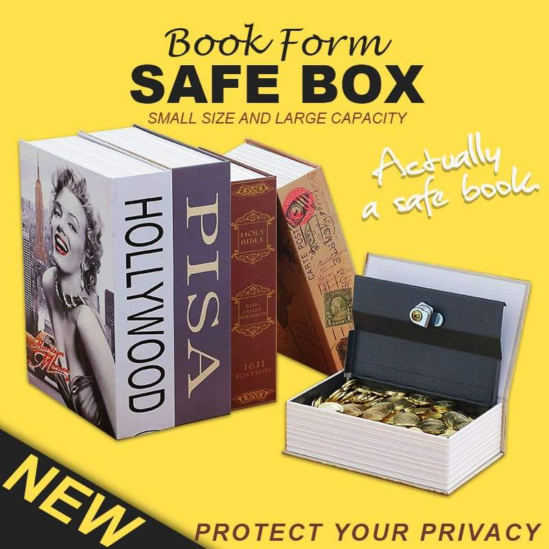 Book Safes Simulation Dictionary Secret Book Safe Money Box Case Money Jewelry Storage Collection Box Security Password Lock