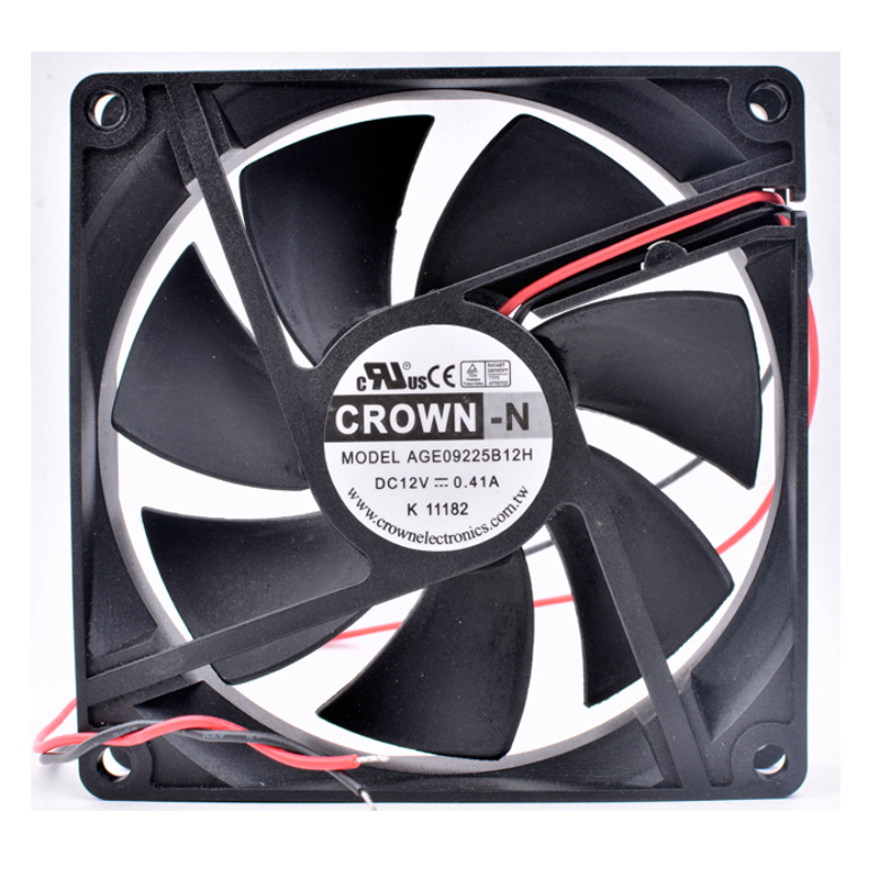 Original CROWN AGE09225S12H 9cm 9025 12V 0.41A computer chassis power cooling fan