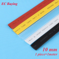 1m /pcs 10 mm Heat Shrink Tubing Wire Wrap Heat-Shrink Tube 2:1 Thermo Jacket Insulation Matierial Black White Yellow Clear Red