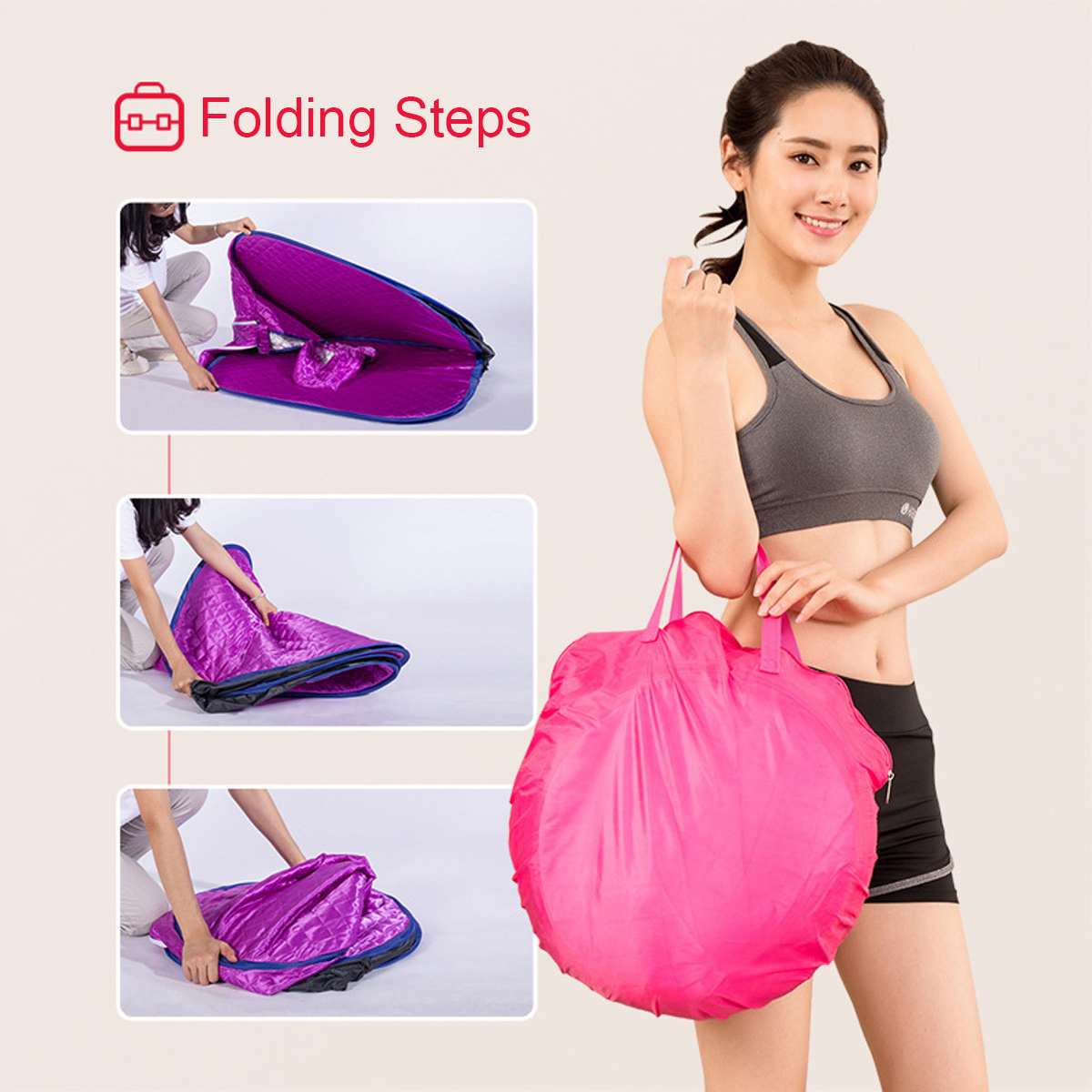 Portable Sauna Bag Steam Shower Generator Infrared SPA Loss Weight Calories Burned Sauna Tent Room Shower Cabin Bathhouse HWC