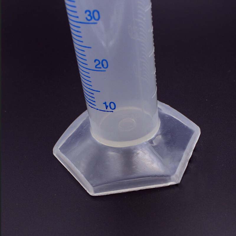 100ml Plastic Measuring Cylinder Graduated Cylinders for Lab Supplies Laboratory Tools