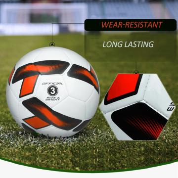 Soft Football Soccer Ball For Men Women Kids Youth Adults Superior TPU Outdoor Indoor Play Games Sports Training Practice Size 3