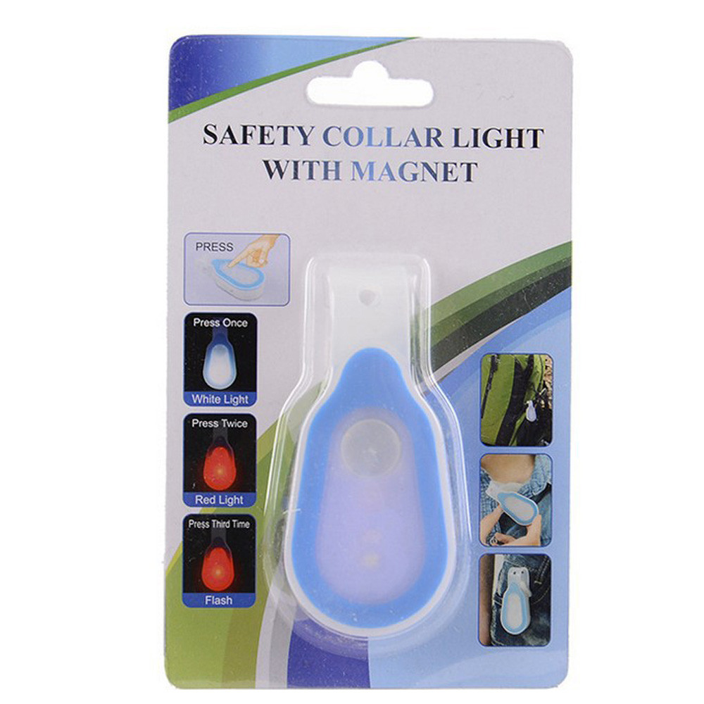 Coolest Outdoor Sport Bicycle Lights Clip-on Clothes LED Lamp Magnet Running Walking Cycling Night Safety Light Bult-in Battery
