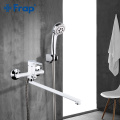 Frap bathtub faucets Outlet pipe Bath shower faucet Brass body surface Spray painting shower head bathroom tap F2241/2242/2243