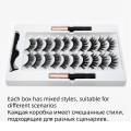 ISEEN10 Pairs Magnetic Eyelashs Set 3D False Eyelashes Extension Natural Lashs Waterproof Magnet Eyeline Liquid Tweezer