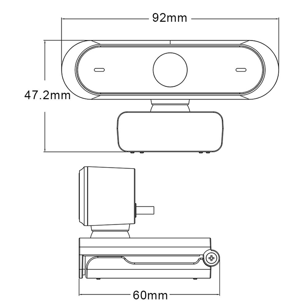 Fast Delivery 1080P HD Mini Computer Webcam Anti-peeping Rotatable Adjustable Camera For Live Broadcast Video Conference Work