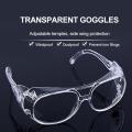 Safety Clear Glasses Anti Splash Eye Protection Anti-Dust Goggles Transparent Silicone cycling goggles