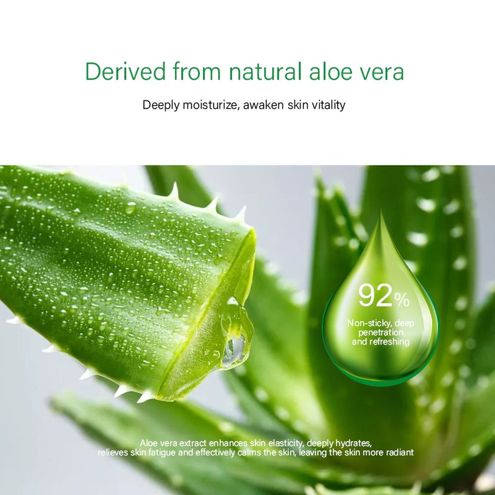LAIKOU Natural Aloe Vera Soothing Gel Face Cream Aloe Vera Gel Shrink Pores Moisturizer Remove Acne Repairing Day Cream Aloe Gel