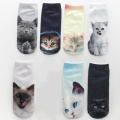 Baby Girls Boys Socks Boys Cartoon 3D Printing Cat Socks For Unisex Christmas Gift Cute Socks Cotton Low Ankle Kids Funny Sock