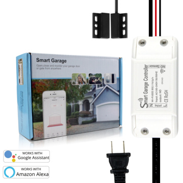 WiFi Switch Smart Garage Door Opener Controller with Alexa,Google Home Amazon echo Smart Life/Tuya APP control UK/US/EU plug