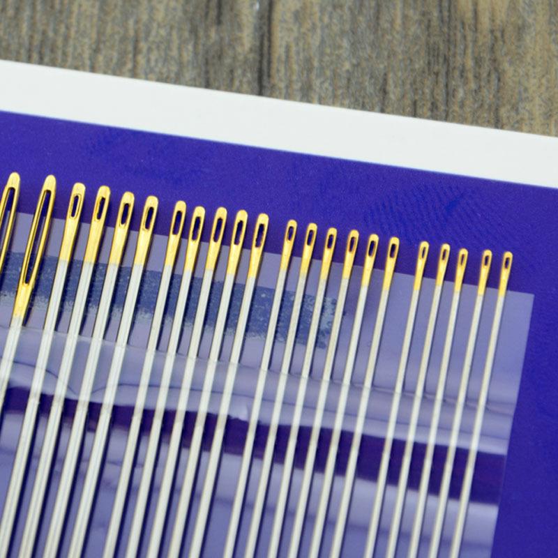 Multi-size Sewing Needle Stainless Steel Golden Tail Embroidery Fabric Cross Stitch Needles Kit Tools Sewing Handmade Needles
