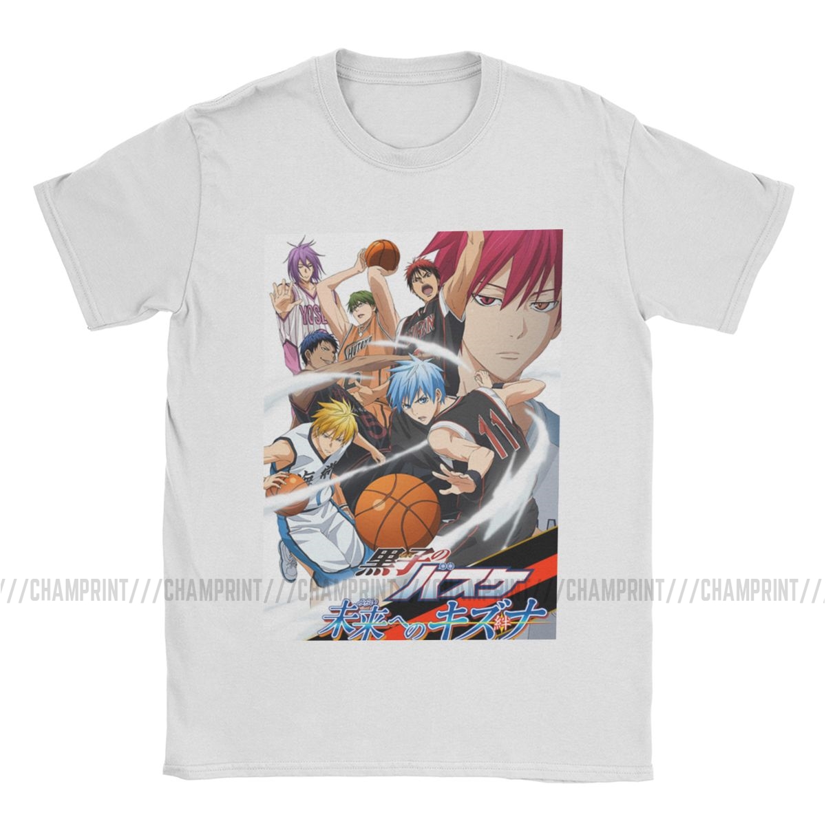 Kuroko No Basketball Men's T Shirt Haikyuu Anime Volleyball Manga Novelty Tee Shirt Short Sleeve T-Shirts Plus Size Clothing
