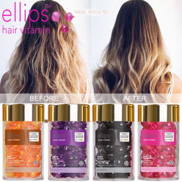 50PCS/pack Ellips Hair Vitamin Keratin Complex Oil Smooth Silky Hair Mask Repair Damaged Hair Serum Moroccan Oil