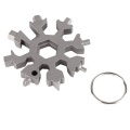 18 in 1 Snowflake multi tool Keyring Hex multifunctional tool Wrench Key Ring Pocket Multipurpose Camp multitool