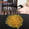 Alileader Cheaper Keratin Glue Beads Yellow Italian Keratin Glue Granules Glues Pot Use For I Tip/ U-Tip Sticky Hair Making Tool