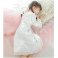 Cute Children Girl Lolita Dress White Princess Sleepshirts Vintage Ruffles Nightgowns.Victorian Kids Nightdress Sleep Loungewear