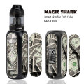 Crayon Shinchan Weave Snake Money Dollar PVC Vape Sticker Skin Pod Film Case Cover Wrap for OBS Cube