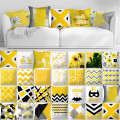 Cojines Pineapple Leaf Yellow Throw Pillow Case Sofa Car Waist Cushion Cover Home Decor Kussenhoes Housse de Coussin Pillowcases