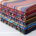 National wind Ethnic Stripe Fabric Popular Folk Style Cloth Sofa Cover Pillow Hotel Bar Cloth Curtain Decoration Blended Fabric