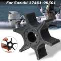 Outboard Engines Replacement 17461-98501 Water Pump Impeller for Suzuki 2-8HP Black Rubber 6 Blades Accessories Diameter 41mm